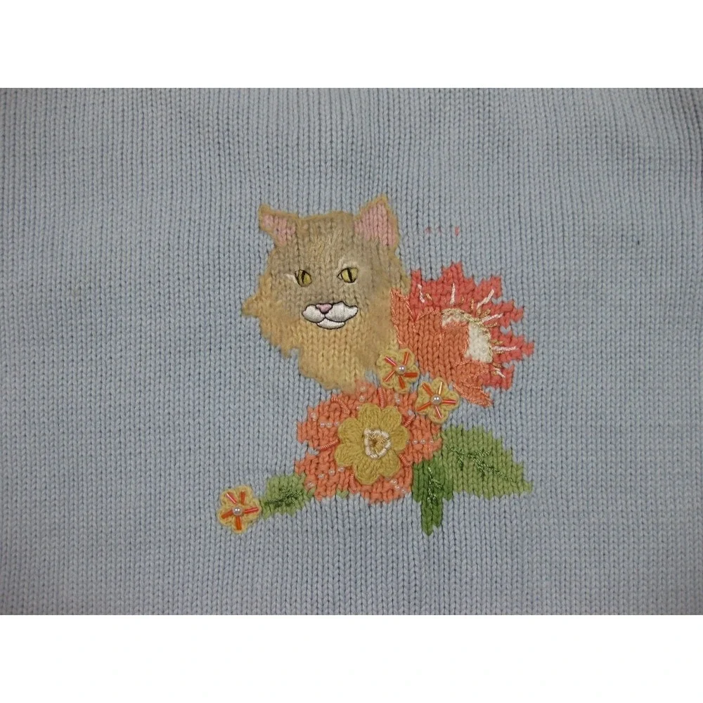 Vintage Y2K Storybook Knits Cardigan Sweater Womens (1X) 
